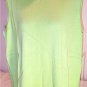 Diane Gilman TOP sweater SHELL viscose GREEN nwt NEW S Small