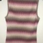 FREE SHIPPING ZIG ZAG tank top sleeveless shirt green pink Identity Juniors Small Medium