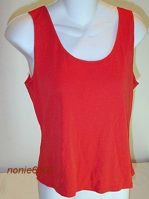 Alva by Burrows SHELL tank top dark melon coral NEW sleeveless shirt small S
