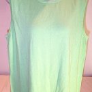 FREE SHIPPING Diane Gilman TOP sweater SHELL DG2 viscose GREEN pullover shirt nwot NEW Medium