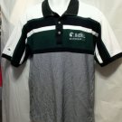MARSHALL Thundering Herd Polo Shirt Quarterback Club green blue white golf men L