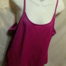 FREE SHIPPING VENEZIA JEANS Shiny Sexy Tank Top cami fuchsia purple pink mystique size 14/16