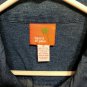 FREE SHIPPING Unique Denim Jacket embellished patchwork MULTI TEXTURE boho hippie velvet tapestry 14