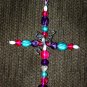 Beaded Cross Christmas Ornament
