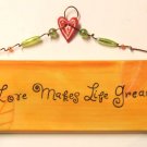 Ceramic Joy of Living Plaque