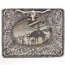 Western Style 4x6 Photo Frame with Longhorn