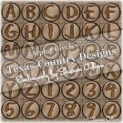 Digital Scrapbooking Alpha Circle Set