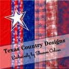 Red, White, and Blue Digital Scrapbooking Paper Pak
