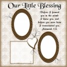 Our Blessing Digital Scrapbookng Quick Page Layout