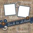 Back to School Digital Scrapbooking Quick Page Layout