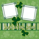 Luck of the Irish Digital Scrapbookng Quick Page Layout