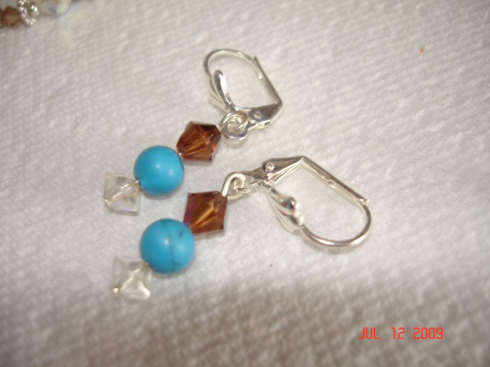 Swarovski drop earings