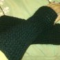 Black Cowl, Hat, & Ribbed Armwarmers Set