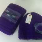 Bright Purple Adult Scarf Set