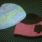 Children's Small Accent Crochet Winter Hats