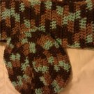 Brown Multicolor Scarf Set- Special Order