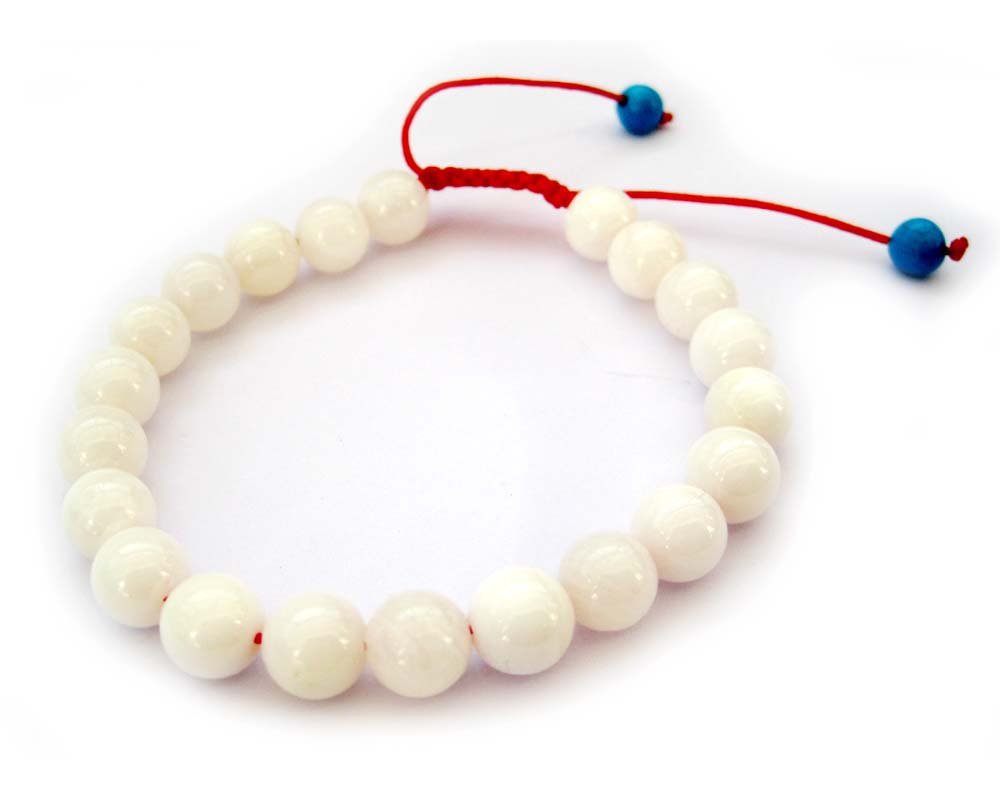 8mm Sea Shell Beads Bracelet T2694