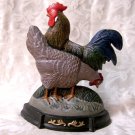 Cast Iron Painted 2 Hen/Chicken