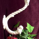 Cast Iron Antique White Rope Hook