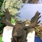 Cast Iron Moose Head Wall Hook
