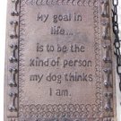 Cast Iron Life's Goal Plaque