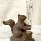 Heavy Cast Iron Squirrel Rain Gauge