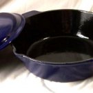 Old Mountain BLUE Enamelware Deep Fry Skillet