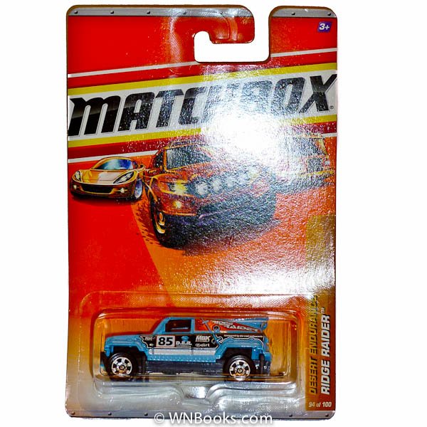 2010 Matchbox Desert Endurance Blue Ridge Raider Jeep #94