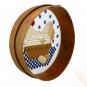 Nesting Hen Needlepoint Primitive Bentwood Grain Flour Sieve Sifter Chicken Wood Wire