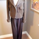 CHANEL BROWN PANT SUIT, SIZE 42