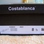 WOMANS BLACK COSTABLANCA AGNES FLORAL SLIPPERS, 8.5 M