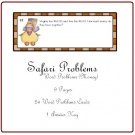 Math Center and Teacher Resources - Safari Problems (Word Problems --Money) PDF Format