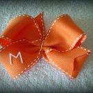 Large Monogram Initial Bow- You Choose Colors