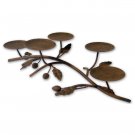 5 Pillar Wrought Iron Leaf Centerpiece