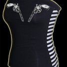 Corset Tube Top Crossed Pistols