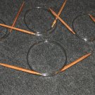 12 inch bamboo Circular Knitting Needles (US 1 - US 6) (you will get 6 pairs of needles)
