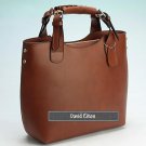 David Eikon Miki Nappa Leather Bag Brown