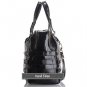 David Eikon Paula Patent Leather Satchel Black