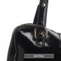 David Eikon Paula Patent Leather Satchel Black