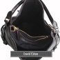 David Eikon Heather Medium Leather Hobo Bag Coffee