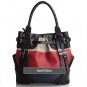 David Eikon Willow Embossed Crocodile Nappa Leather & Tri-Colored Cow Leather Flag Tote