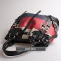 David Eikon Willow Embossed Crocodile Nappa Leather & Tri-Colored Cow Leather Flag Tote