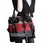 David Eikon Willow Embossed Crocodile Nappa Leather & Tri-Colored Cow Leather Flag Tote