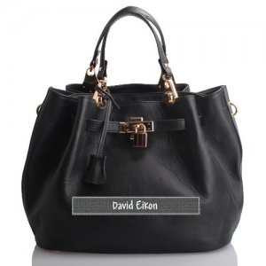 David Eikon Honor Leather Satchel Black
