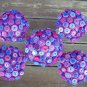 Custom Made Wedding Button Bouquets and Centerpieces