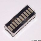 10 SEGMENT RED LED BARGRAPH Array Black/White Face NEW
