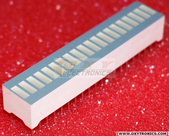 10 pcs 20-Segments LED BARGRAPH/Array Gray/White Face NEW