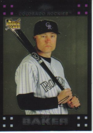 2007 Topps Chrome  #329 Jeff Baker  RC  Rockies