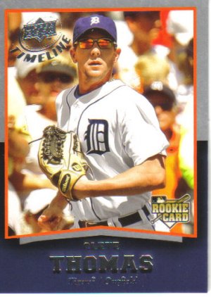 2008 Upper Deck Timeline  #78 Clete Thomas  RC  Tigers