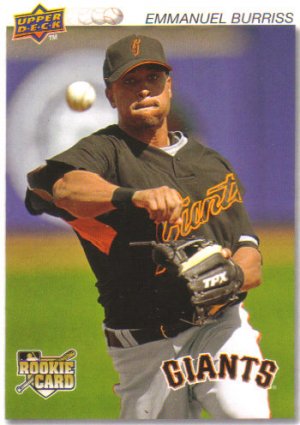 2008 Upper Deck Timeline  #112 Emmanuel Burriss  RC  Giants